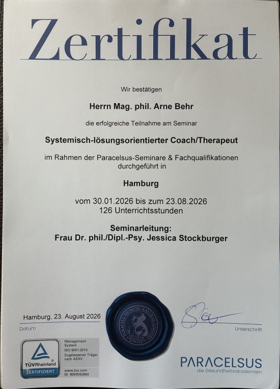 systemisch-lösungsorientierter Therapeut systemisch-lösungsorientierter Therapeut