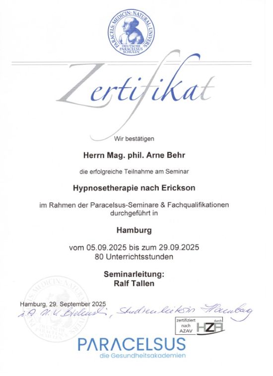 Hypnosetherapie Milton H. Erickson Hypnosetherapie Erickson